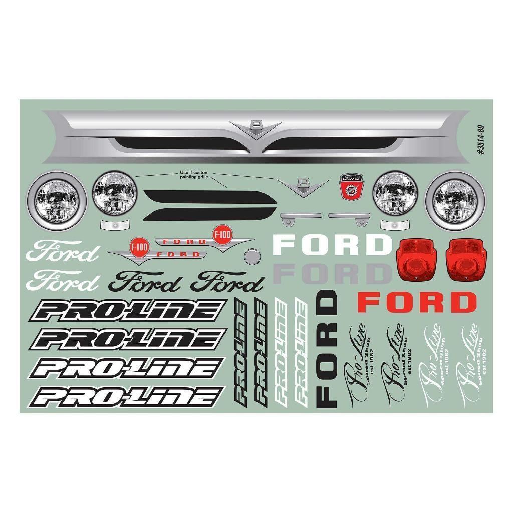 Proline 1/10 1956 Ford F-100 Pro-Touring Street Truck Clear Body