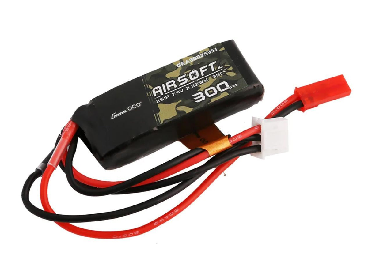 Gens Ace Airsoft 2S 300Mah 35C With Jst (Hpa Control)