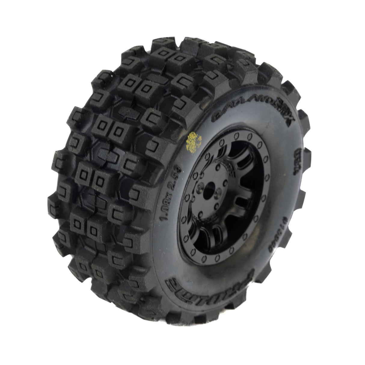 Pro-Line 1/16 Badlands Mx Front/Rear Tires Mtd 12Mm Black Split Six (