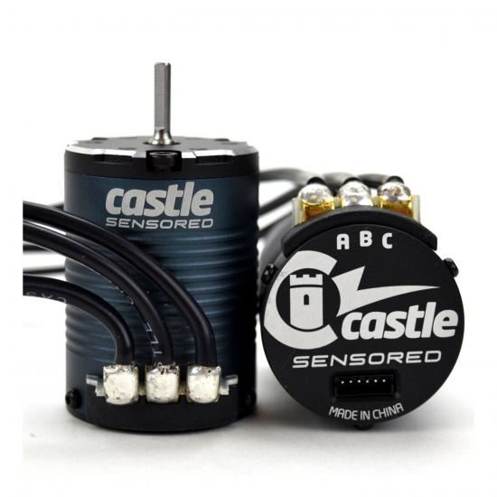 CASTLE MOTOR, 4-POLE SENSORED BRUSHLESS, 1406-2850kV