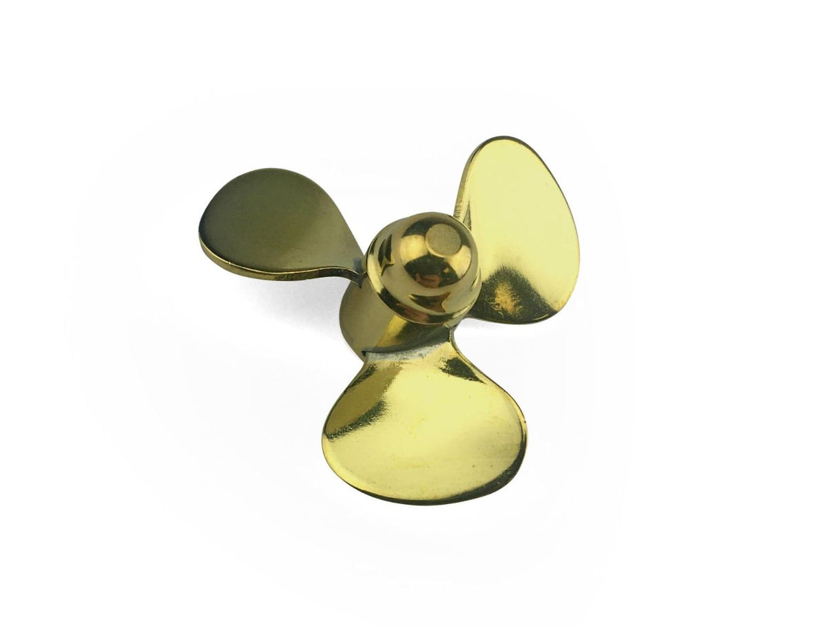 Radio Active Brass Propeller (Classic), 3 Blade, 30mm, M4, RH