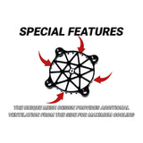Nosram Alloy Safety Mesh V2 For 40Mm Fan - Black