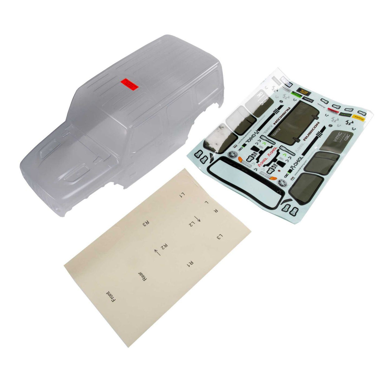 Axial Jeep JL 4dr Wrangler Body (Clear)