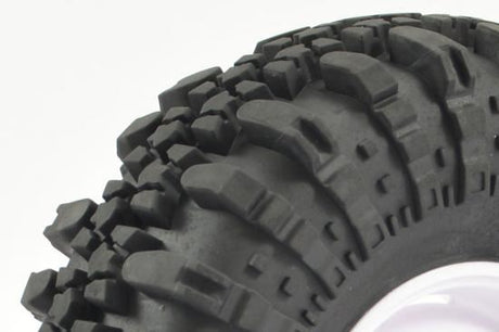 FASTRAX 1:10 CRAWLER SWAMPER 1.9 SCALE WHEEL &#248;118MM TYRE (WHITE)