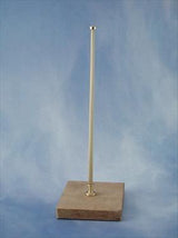 Radio Active Profiled Flagstaff Complete (Brass And Wood)(Pk2)