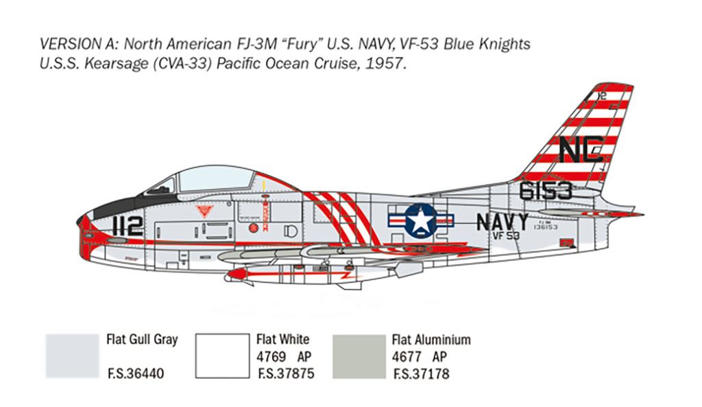 Italeri North American FJ-2/3 Fury