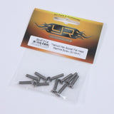 Yeah Racing Titanium Hex Socket Flat Head Screws M3 x 14mm 10pcs