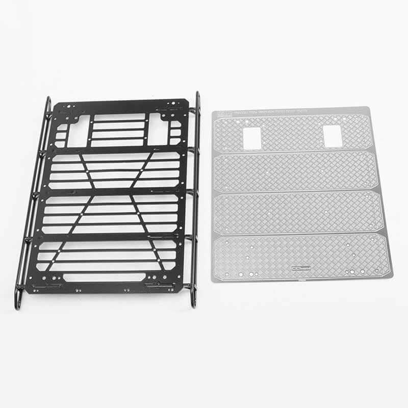 Traxis Rack RC4WD COMMAND ROOF RACK W/DIAMOND PLATE FOR TRAXXAS TRX-4 MERCEDES-BEN ...