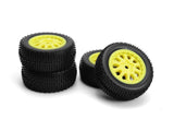 Sidepin Sc Wheel/Tyre Set (Yellow/Front/Rear)