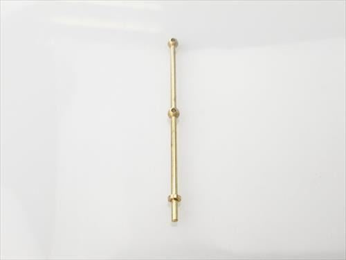RACTIVE 2 Hole Stanchion, Brass 40mm (Pk10)