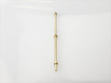 RACTIVE 2 Hole Stanchion, Brass 40mm (Pk10)