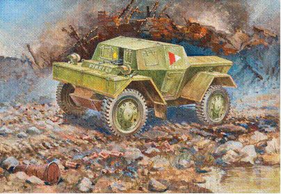Zvesda 1/100 British Armored Car Daimler