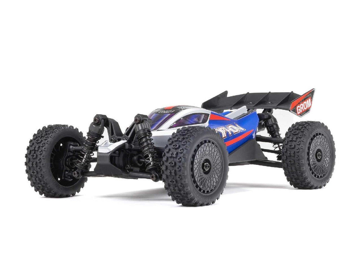 Arrma 1/18 Typhon GROM 4wd Smart RTR w/Lipo Batt/USB Chg Blue/Silv