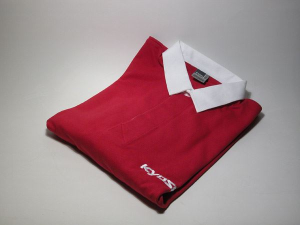 Kyosho Rugby Shirt Red White Collar (L)