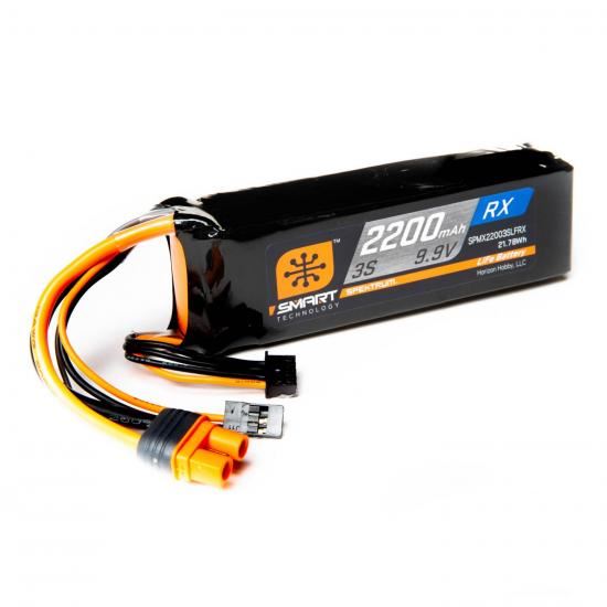 Spektrum 2200mAh 3S 9.9V Smart LiFe ECU Battery IC3