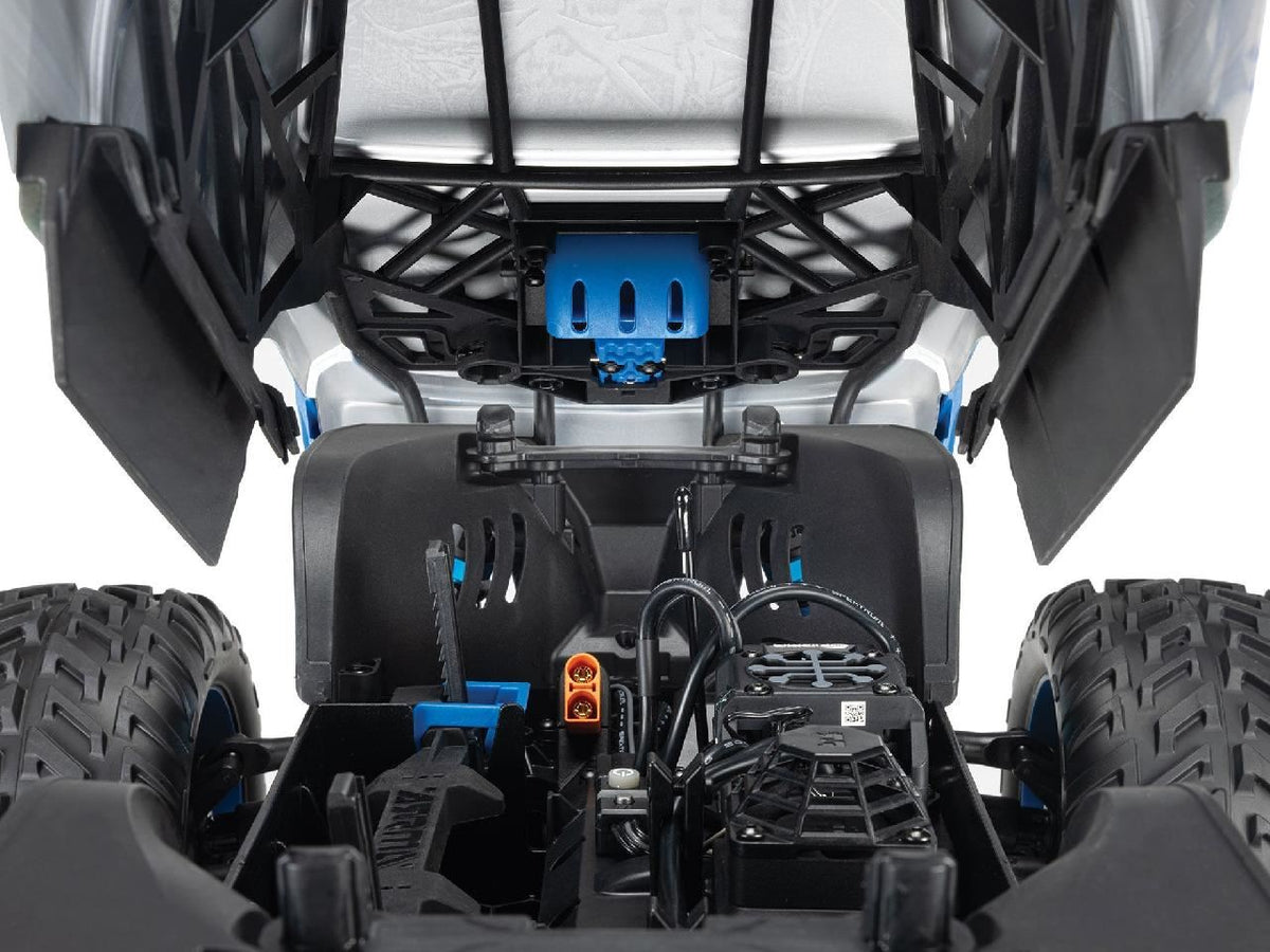 Arrma 1/8 Quake 4S Dsc 4X4 Rtr Monster Truck, White/Blue
