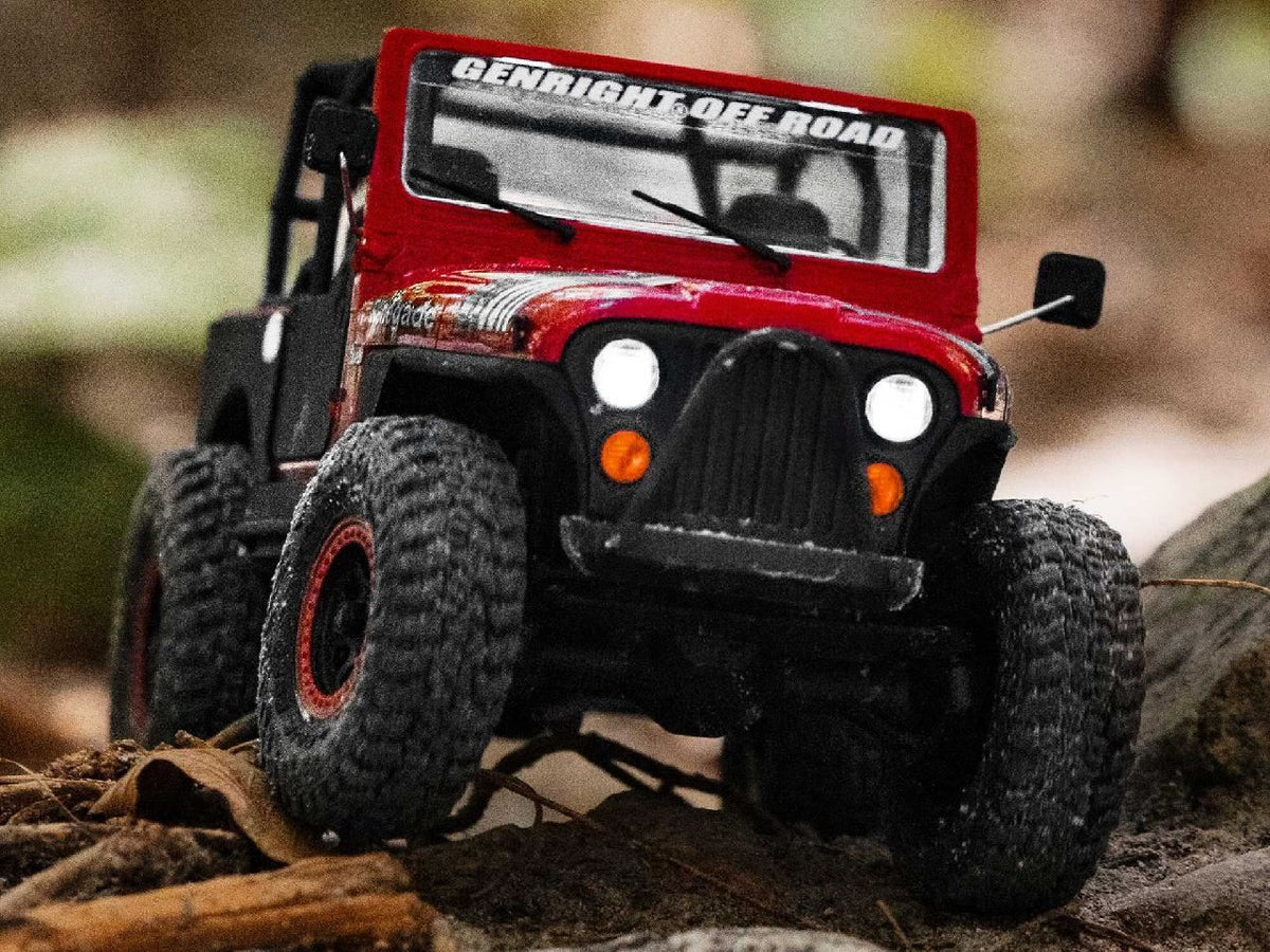 Axial 1/30 Scx30 Jeep Cj-7 Genright 4X4 Rtr, Red