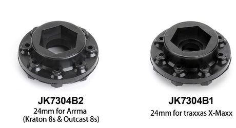 Jetko Ex Tyre Xmt Wasteland Belted Black Wheel 24Mm Xmaxx & Kraton(2)