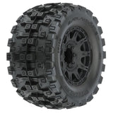 Proline 1/8 Badlands Mx38 Hp Belted F/R 3.8In Mt Mounted 17mm Blk Rai