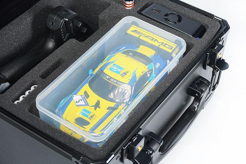 Koswork V2 Mini Black Aluminium Case For Kyosho Mini-Z (300X240X190Mm