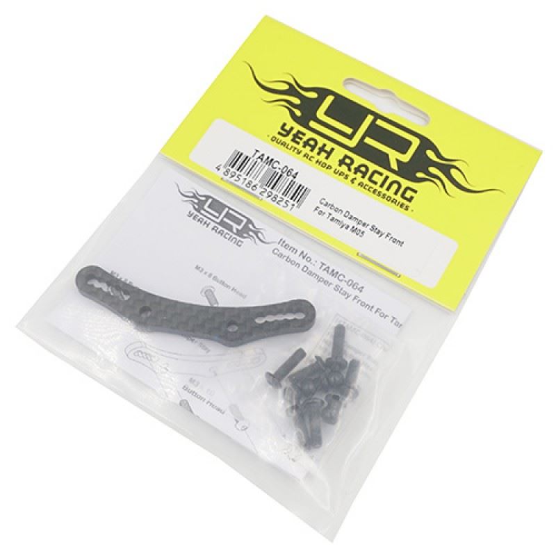 Yeah Racing Carbon Damper Stay Front For Tamiya M05