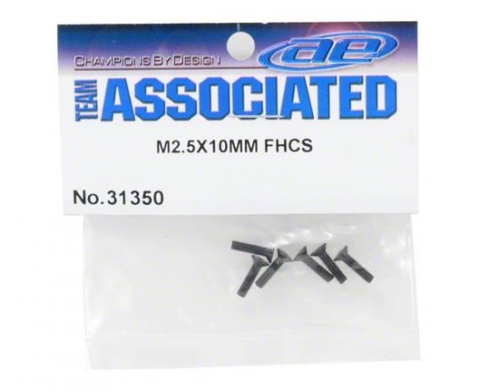 TEAM ASSOCIATED M2.5 X 10MM FHCS (10)