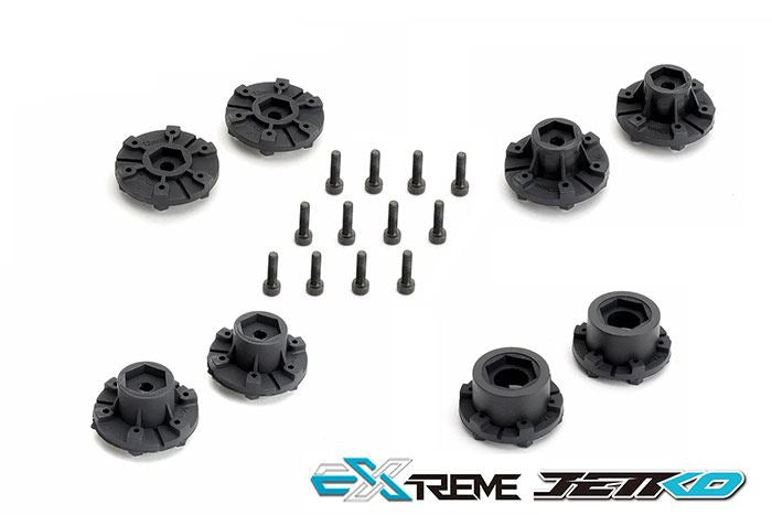Jetko Ex Tyre Mt Tomahawk Black Wheel 2.8In Hex 12-14-17Mm (2)