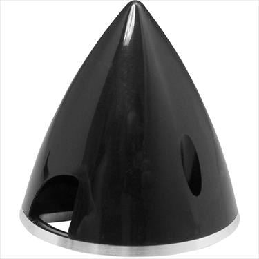 ELECTRIFLY Nylon Spinner with Aluminium Back 2 1/2" (64mm) Black