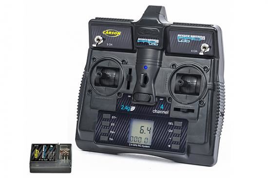 Carson Reflex Stick 4 Channel Pro LCD Transmitter With 1 Receiver