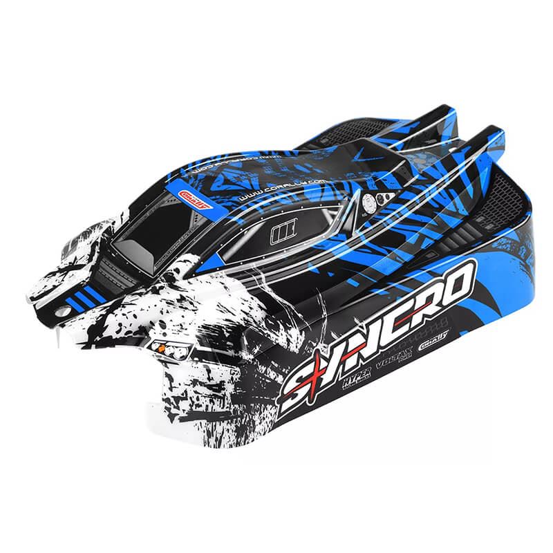 Corally Polycarbonate Body Syncro Painted Cut Decals Blue Colour