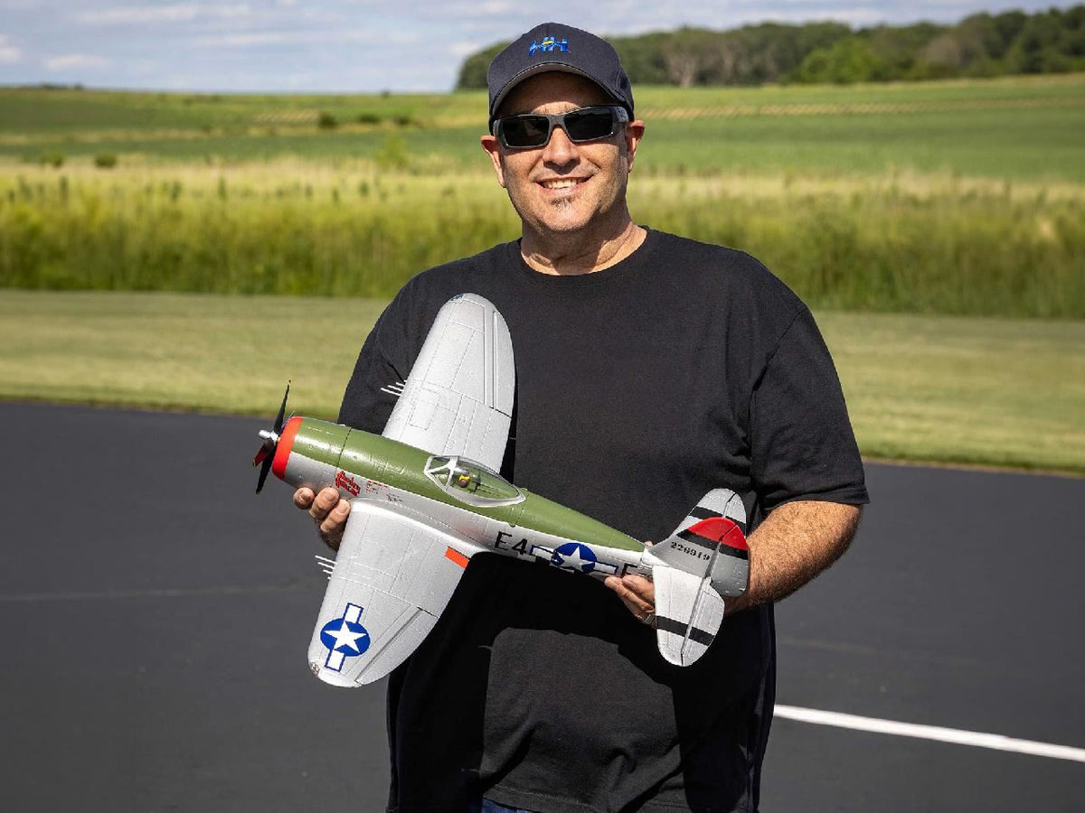 E Flite Micro P-47 Thunderbolt 625Mm Bnf Basic With As3X+ And Safe S