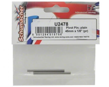 Schumacher Pivot Pin; plain 45mm x 1/8
