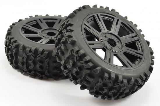 FASTRAX 1:8 MAZE BLOCK MOUNTED ON 8-SPOKE BLACK (PR)