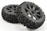 FASTRAX 1:8 MAZE BLOCK MOUNTED ON 8-SPOKE BLACK (PR)
