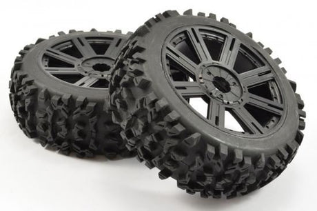 FASTRAX 1:8 MAZE BLOCK MOUNTED ON 8-SPOKE BLACK (PR)