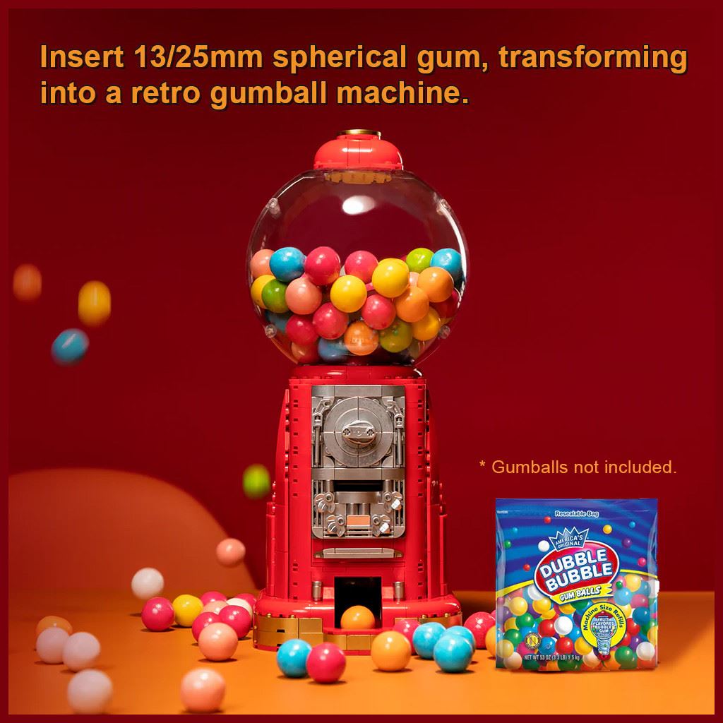 Pantasy Retro Gumball Machine - 936 Pcs
