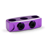 Yeah Racing Aluminum Case 12-14 Gauge Wire Guard Clamp Type B Purple