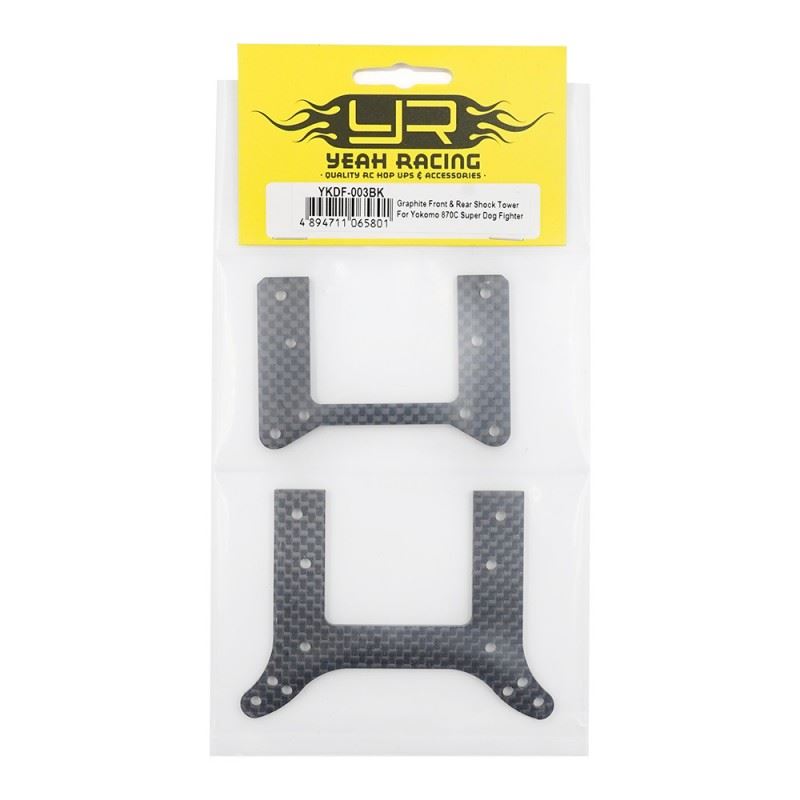 Yeah Racing Graphite Front & Rear Shock Tower For Yokomo 870C Super Dog Fighter Yz10 2023