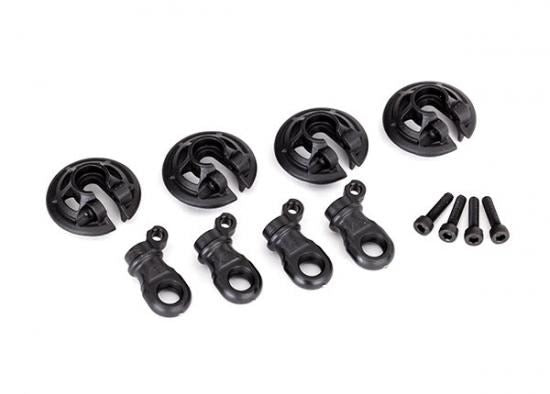 Traxxas Spring retainers lower (captured) (4)/ 2.5x10 CS (4)