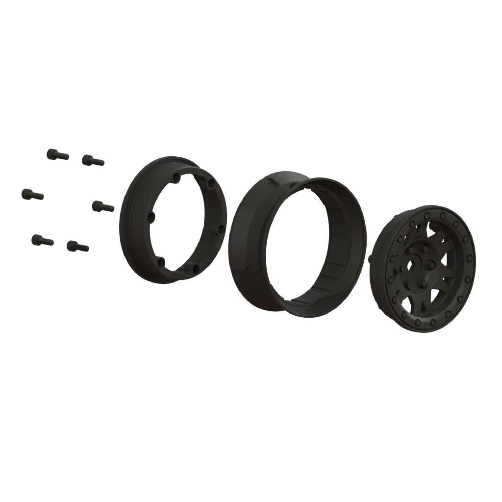 Proline 1/10 Impulse Front/Rear 1.9In 12mm Rock Crawler Wheels (2) Bl