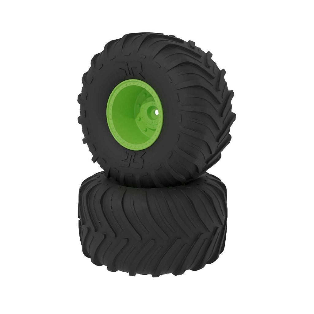 Arrma Dboots Chevron Mt Tire Set, Glued, Green
