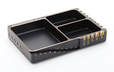 Arrowmax Multi Alu Case for Screws Black Golden