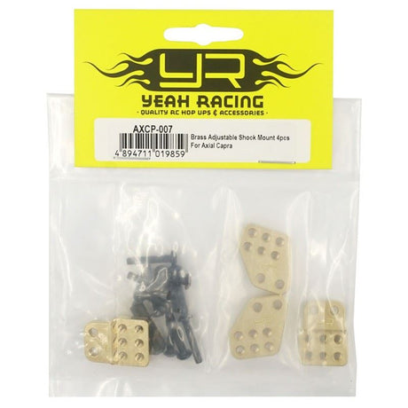 Yeah Racing Brass Adjustable Shock Mount 4pcs For Axial Capra