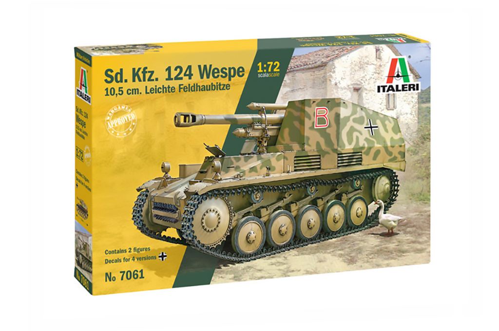Italeri Sd.Kfz.124  Wespe 10.5 cm. Leichte Feldhaubitze