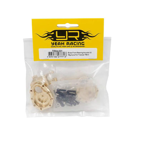 Yeah Racing Brass Front Steering Knuckle 59g 2 pcs V2 For Traxxas TRX-4 TRX4-6