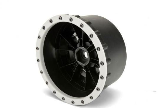 PROLINE IMPULSE PRO-LOC BLACK WHEELS w/GREY RING XMAXX (F/R)