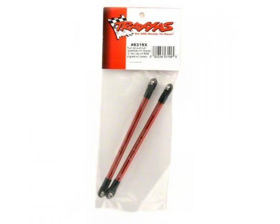 TRAXXAS Push rod (aluminium) (assembled with rod ends) (2) (red)