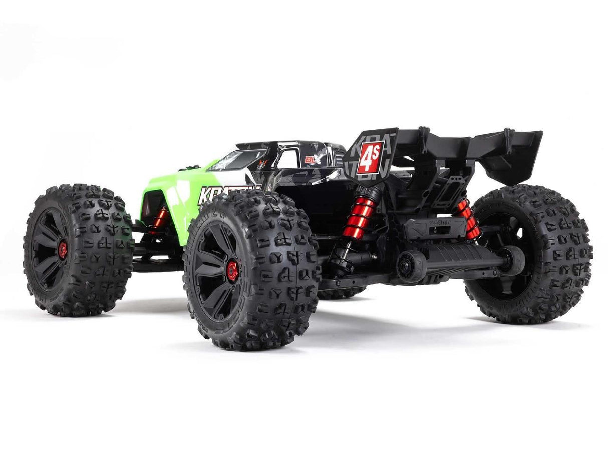 Arrma 1/10 Kraton 4x4 4S BLX Centre Diff Speed MT (Green)