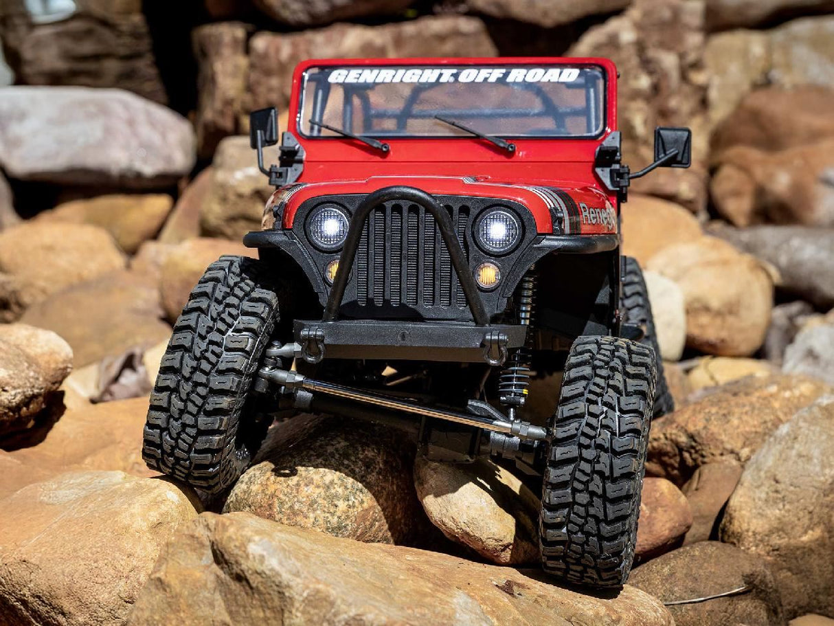 Axial 1/10 Scx10 Iii Jeep Cj-7 4X4 Rtr Rock Crawler, Red