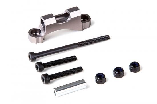 GMADE REAR UPPER LINK MOUNT (TITANIUM GREY) FOR GS01 AXLE